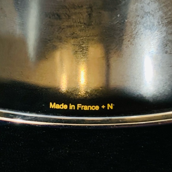 Hermes Black Enamel Extra Wide Bangle Silver Finish - Picture 5 of 6